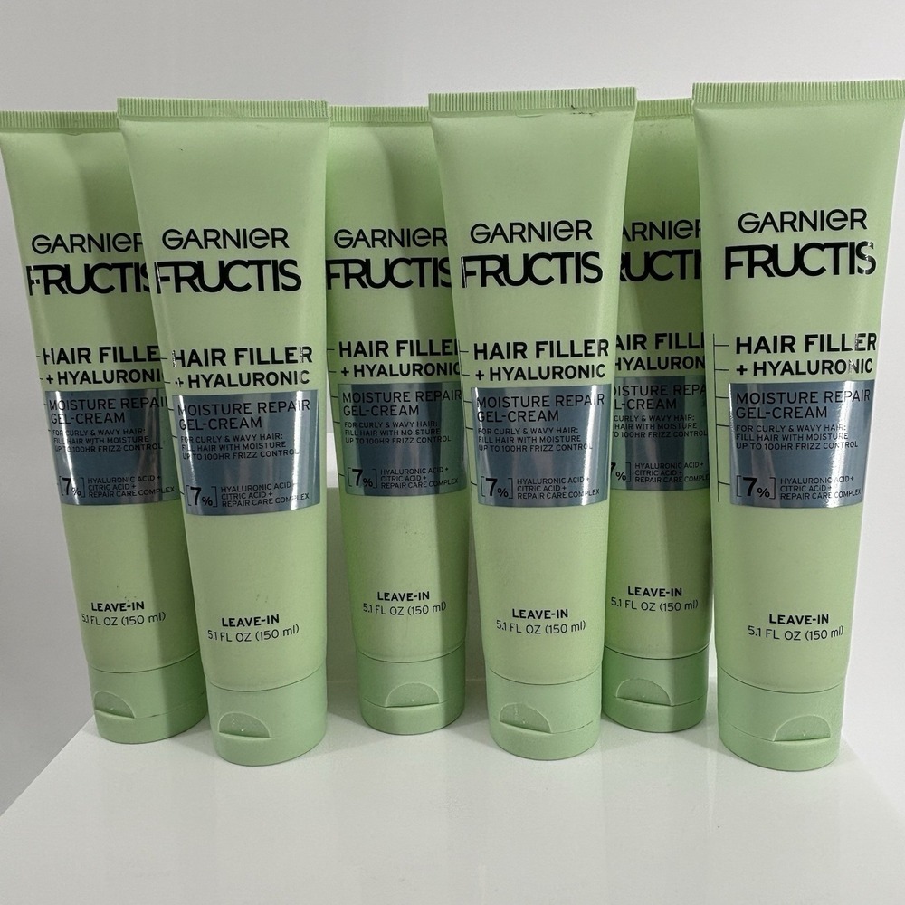 6 Garnier Fructis Hair Filler + Hyaluronic Moisture Repair Gel-Cream Leave-In